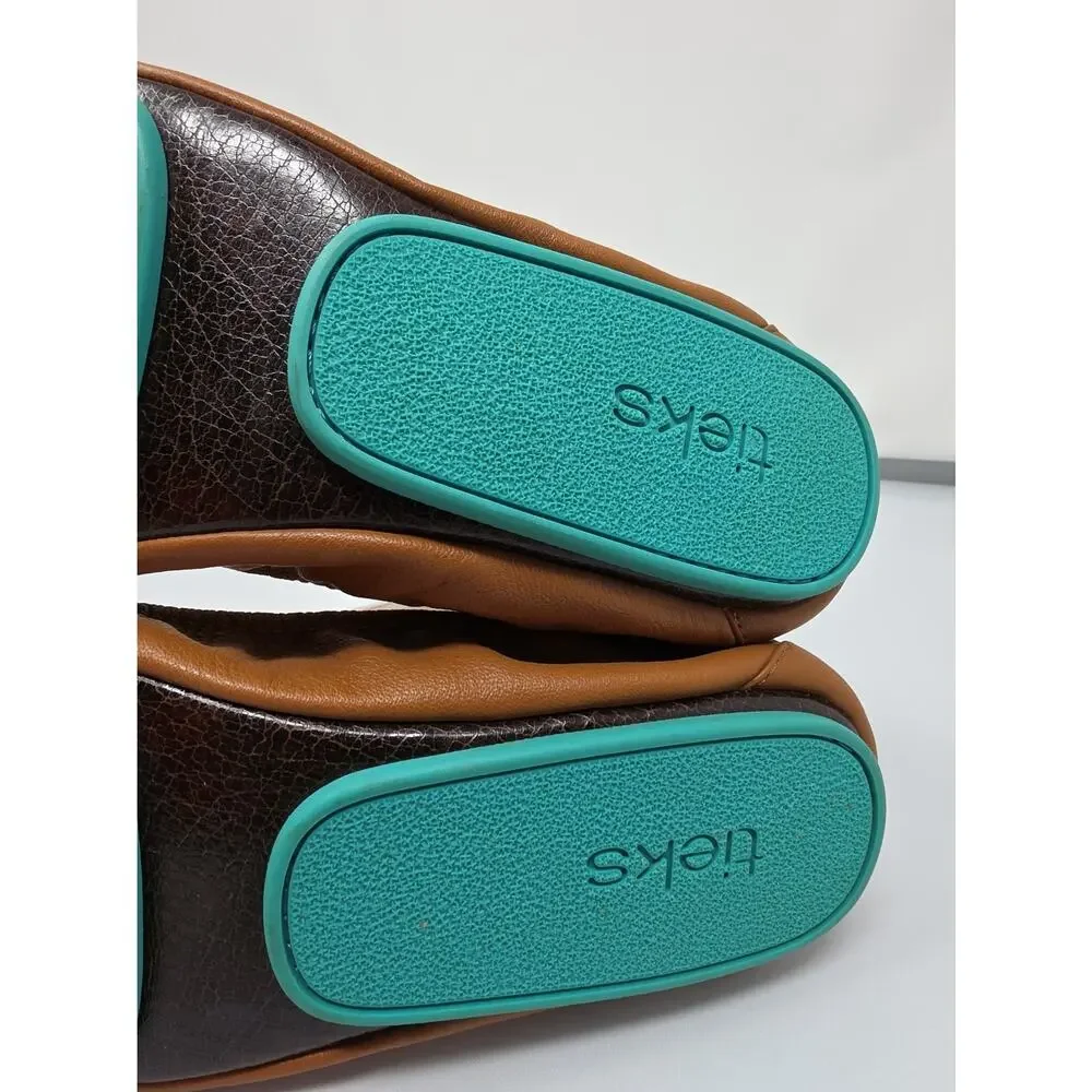 Tieks Gavrieli Size 11 Tan Brown Ballet Flats Leather Womens